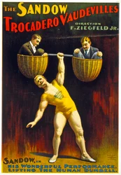 Reklámplakát The Sandow Trocadero Vaudevilles c.1894